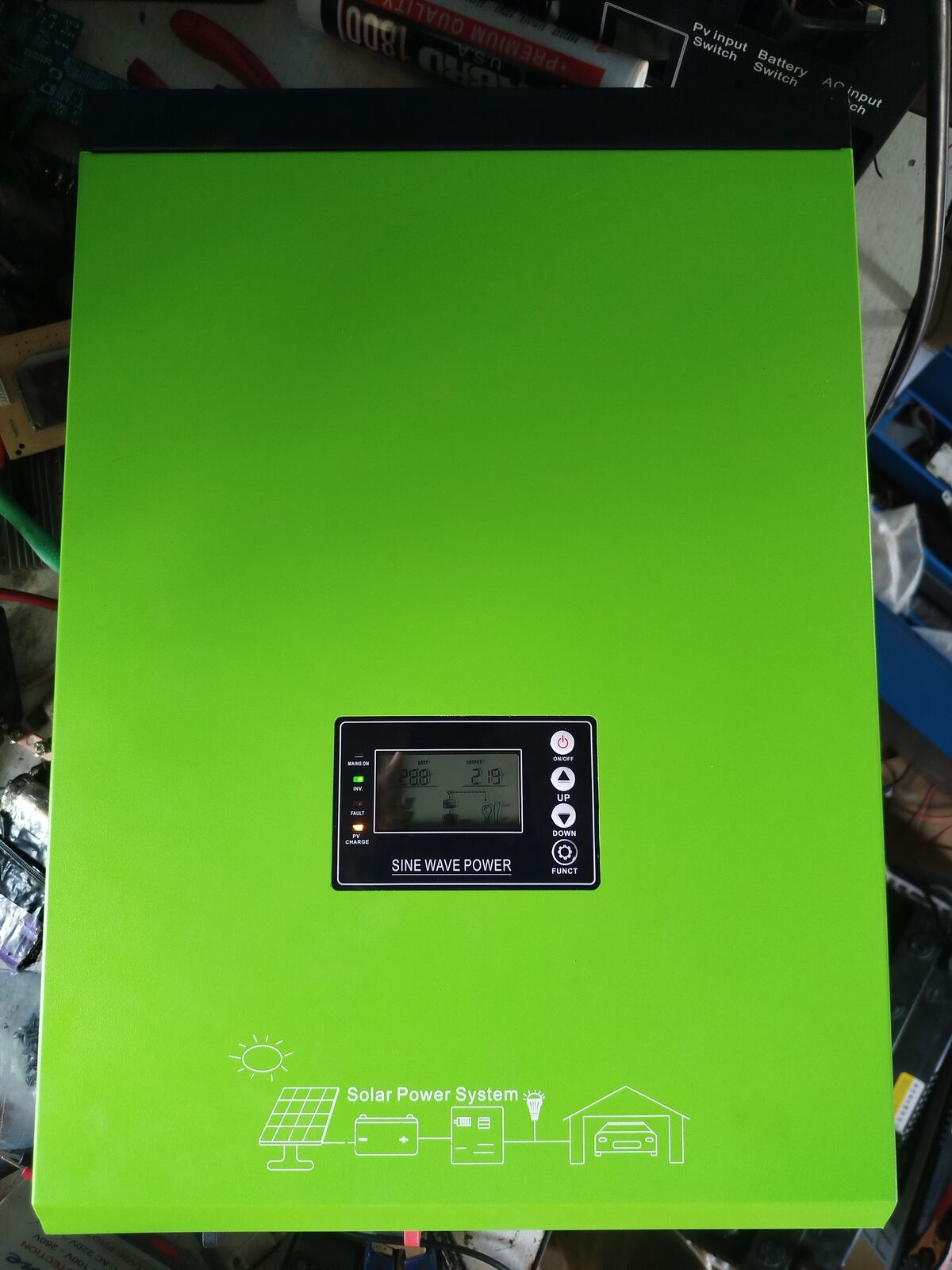 NumiTron inverter unit, powered on