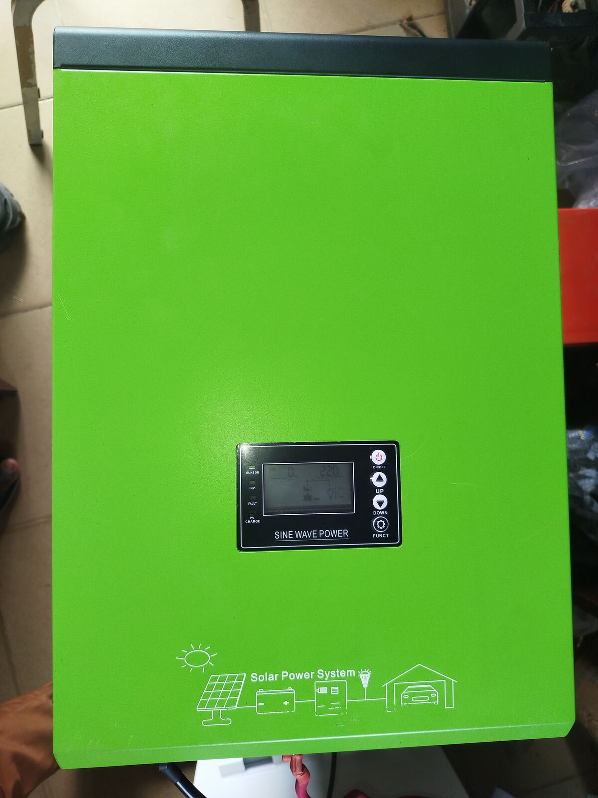G0 inverter unit, powered on